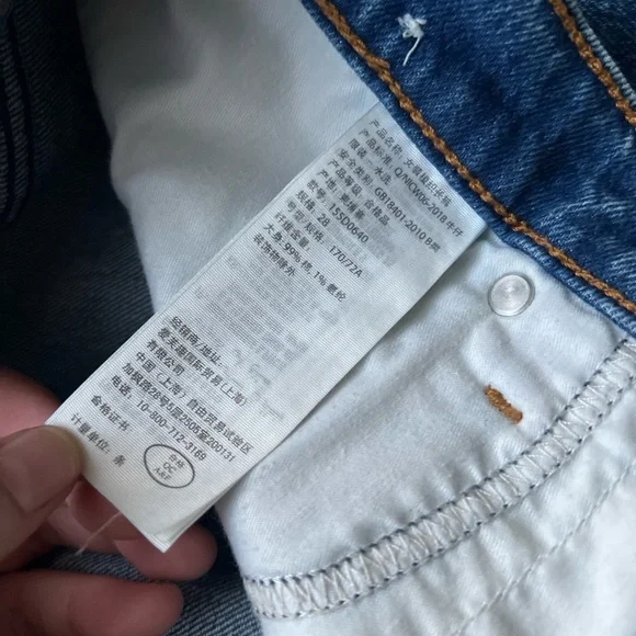 Abercrombie & Fitch The Skinny High Rise Jeans Blue Denim Ankle Size 28 - Picture 7 of 7